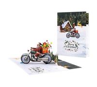Carte de Noël - Carte de vœux de Noël pliable 3D | Décoration en papier pliable avec dictons amusants comme cadeau de fête d'hiver pour la famille, voisine, maman, petite-fille