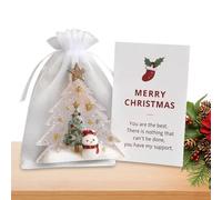 Carte de Noël - Merveilleux voisin | Cartes de Noël avec décoration de bureau bonhomme de neige d'arbre de Noël | Ornement de bureau pour Farmhouse Winter Table Kitchen M