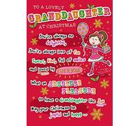 Carte de Noël petite-fille - 9 x 6 pouces - Regal Publishing