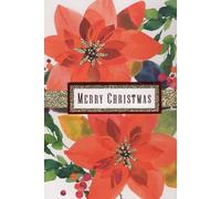 Carte de Noël Poinsettia Fleur Plante - La saison de Noël est une chance de vous souhaiter bien et espérer de la joie dans votre vie et des bénédictions pour vous toujours.