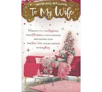 Carte de Noël pour femme, 9 x 6 cm, finition dorée, joli motif de Noël