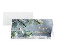 Carte de Noël 'Snow Idyll', format long
