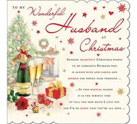 Carte de Noël traditionnelle pour mari - 223 mm² - Piccadilly Greetings