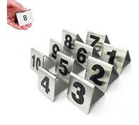 Carte De Numéro De Table De Restaurant - Numéros De Table Double Face 1-10 11-20 21-30 31-40 Numéros - Table Numéro Signe En Acier Inoxydable - Carte De Numéro Table Signes(30~40,6x7.5cm/2.3x2.9in)