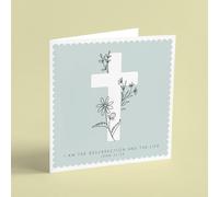 Carte de Pâques et enveloppe « I am the Resurrection »