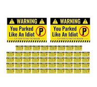 Carte de parking - Papier enduit, 4,9 x 8,9 cm Carte de parking Violation Design Message Humoreux et Raisons Multi-Violation Amusant Parking Salle de Bain Cartes Notifications, Cartes de rappel pour