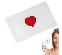 Carte de patch en forme de cœur - gadget magique créatif, illusion de gros plan, accessoire de mental d'astuce, design accrocheur | Carte de cœur qui apparaît aux doigts, idéale pour la Saint-Valentin