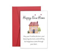 Carte de pendaison de crémaillère, cadeau de pendaison de crémaillère pour couples, cartes de pendaison de crémaillère, cartes de félicitations de bienvenue à la maison, essentiels pour le jour du