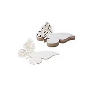 Carte de place en verre de papillon 50pcs Table mariage Carte place Party Decora Hollow Butterfly Wine Cup Nom pour un usage quotidien
