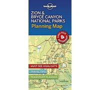 Carte de planification des parcs nationaux de Zion et Bryce Canyon de Lonely Planet