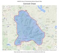 Carte de plein-air - Cannock Chase | Harvey Maps
