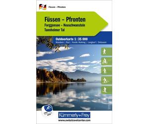 Carte de plein air n° WK.02 - Füssen, Pfronten (Allemagne) | Kümmerly & Frey