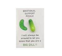 Carte de poche amusante avec inscription « This Pickle Is Here To Help You Dill With All That Throws Your Encouragement Life Warm Way Hug Party Nuggets » - Cadeau de soutien en vrac - Mini inspirati
