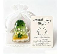 Carte de poche Ghost Hug Ghosts avec cartes d'encouragement (vert)