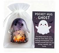 Carte de poche Ghost Hug Ghosts avec cartes d'encouragement (violet)