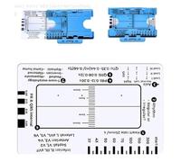 Carte de poche professionnelle 7 étapes pour une évaluation facile de l'électrocardiogramme Guide de référence Lecture efficace des données cardiaques Règle d'évaluation cardiaque