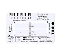 Carte de poche professionnelle 7 étapes pour une évaluation facile de l'électrocardiogramme Guide de référence Lecture efficace des données cardiaques Instrument d'électrocardiogramme clinique