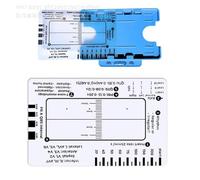 Carte de poche professionnelle 7 étapes pour une évaluation facile de l'électrocardiogramme Guide de référence Lecture efficace des données cardiaques Règle d'évaluation cardiaque