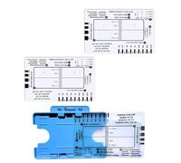 Carte de poche professionnelle 7 étapes pour une évaluation facile de l'électrocardiogramme Guide de référence Lecture efficace des données cardiaques Guide d'électrocardiogramme portable