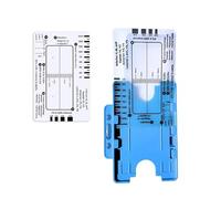 Carte de poche professionnelle 7 étapes pour une évaluation facile de l'électrocardiogramme Guide de référence Lecture efficace des données cardiaques Guide d'électrocardiogramme portable