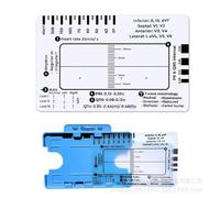 Carte de poche professionnelle à 7 étapes pour une évaluation facile de l'électrocardiogramme Guide de référence Efficace Lecture de données cardiaques Outil de mesure médicale