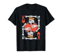 Carte de poker d'Halloween King Of Hearts Casino Dealer Outfit T-Shirt