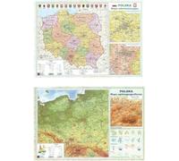Carte de Pologne A2 recto-verso laminée ART-MAP