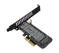 Carte de Port USB Interne, 10 x 5,7 cm en 64 Gbit/s, Carte d'extension PCIe, pour contrôleur, câble de données, Bureau, Laboratoire, Stockage