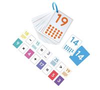 Carte de pratique des mathématiques pour enfants - Outil d'apprentissage arithmétique amusant avec papier réutilisable - Cartes d'apprentissage de soustraction