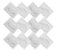 Carte de Présentation D’ongles Modèle Main et Pied 40 Pcs | Carton Blanc, Léger et Facile à Nettoyer, pour Salons et Foires Artisanales