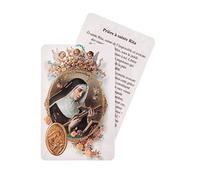 Carte de Prière Plastifiée Sainte Rita