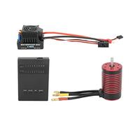 Carte de programmation ESC à moteur sans pinceau 3660 MOTEUR sans balais 80a Brushless ESC Combo Set pour 1/8 RC CARS (3100KV)