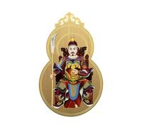 Carte de protection chinoise de l'année du cheval - Pièce souvenir culturelle, breloque traditionnelle décorative pour familles, unité familiale à collectionner avec construction en cuivre, article du