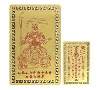 Carte de protection chinoise, souvenir double face 2026 à collectionner - Portefeuille portable pour le Nouvel An, pour adultes, hommes, femmes, voyage, vacances, festival, richesse, harmonie