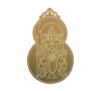 Carte de Protection Tai Sui 2026-8 x 5 x 0,3 cm - Pendentif en cuivre de Bon augure pour Le Nouvel an Chinois - Carte de bénédiction générale Wen Zhe pour, Amis, Famille, Maison, Bureau