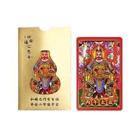 Carte de protection Tai Sui, traditionnelle au format de poche | Carte de bénédiction Tai Sui du Nouvel An chinois | Pour homme, femme, jeune, adolescent, athlète, cycliste, golfeur, mari, fils, fille