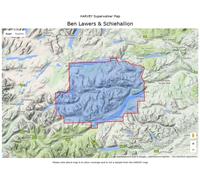 Carte de randonnée - Ben Lawers & Schiehallion XT25 | Harvey Maps - Superwalker maps