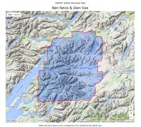 Carte de randonnée - Ben Nevis & Glen Coe XT40 BMM | Harvey Maps - British Mountain