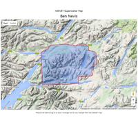Carte de randonnée - Ben Nevis, Mamores & Grey Corries XT25 | Harvey Maps - Superwalker maps