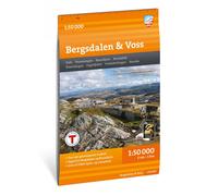 Carte de randonnée - Bergsdalen & Voss (Norvège) | Calazo - 1/50 000