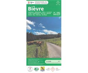 Carte de randonnée - Bièvre (Belgique) | NGI