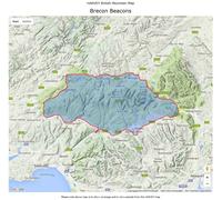 Carte de randonnée - Brecon Beacons XT40 BMM | Harvey Maps - British Mountain