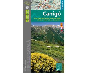 Carte de randonnée - Canigou, Sant Marti del Canigo, Prats de Mollo, Mentet (Pyrénées catalanes) | Editorial Alpina