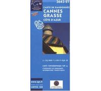 Carte de randonnée : Cannes - Grasse