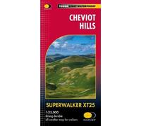 Carte de randonnée - Cheviot Hills | Harvey Maps - Superwalker maps
