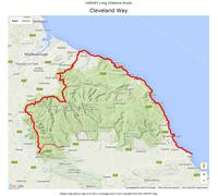 Carte de randonnée - Cleveland Way XT40 | Harvey Maps - National Trail maps