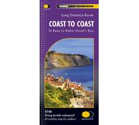 Carte de randonnée - Coast to Coast Ouest XT40 | Harvey Maps - National Trail maps