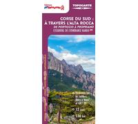 Carte de randonnée - Corse du Sud: à travers l'Alta Rocca, de Porticcio à Propriano | FFRandonnée