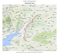 Carte de randonnée - Cotswold Way XT40 | Harvey Maps - National Trail maps