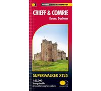 Carte de randonnée - Crieff & Comrie, Doune, Dunblanes XT25 | Harvey Maps - Superwalker maps